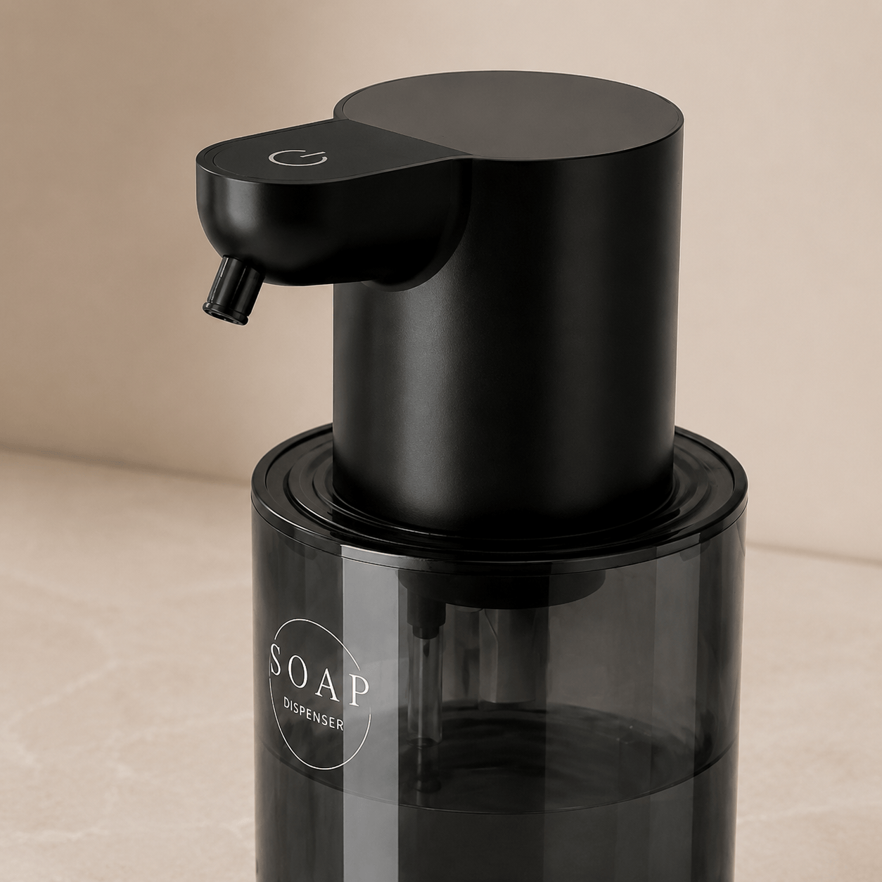 Distributeur Savon Liquide Automatique Infrarouge Noir