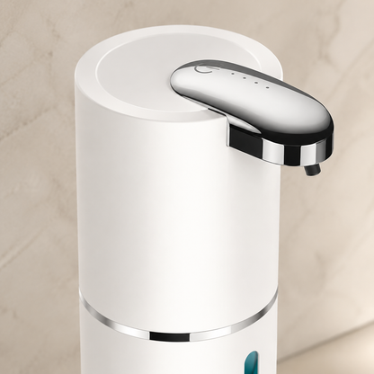 Distributeur automatique de savon mousse blanc rechargeable – 400 ml