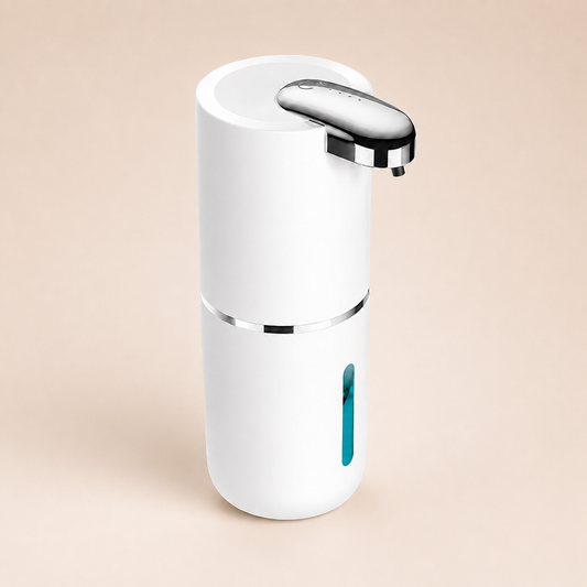 Distributeur automatique de savon mousse blanc rechargeable – 400 ml