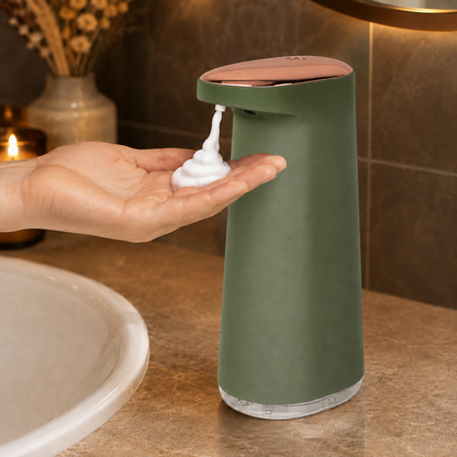 Distributeur Automatique de Savon Mousse Vert – Sans Contact, 450 ml