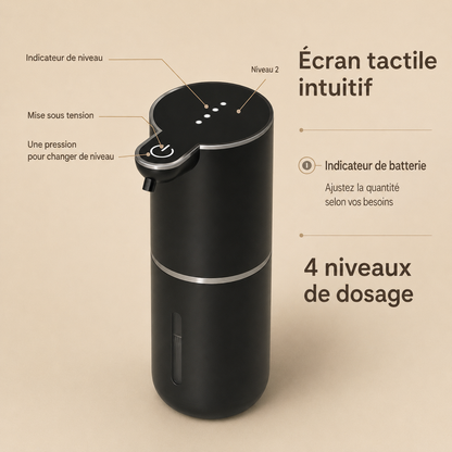 Distributeur Automatique de Savon Liquide Noir – 380 ml