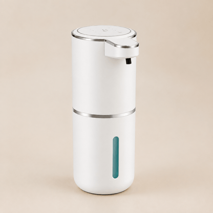 Distributeur automatique de savon liquide blanc rechargeable – 380 ml