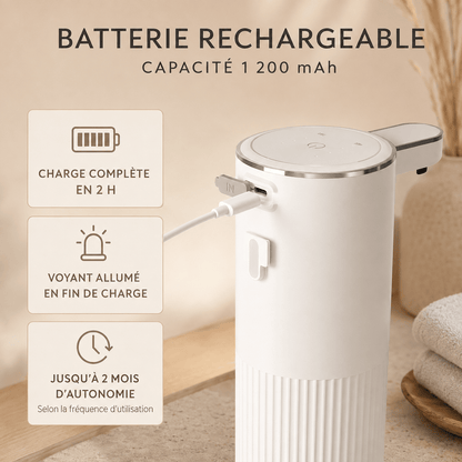Distributeur automatique de savon liquide mural ou à poser – 360 ml