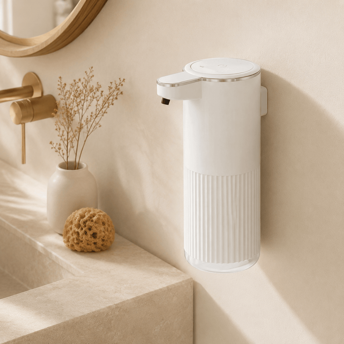 Distributeur automatique de savon mousse mural ou à poser – 360 ml