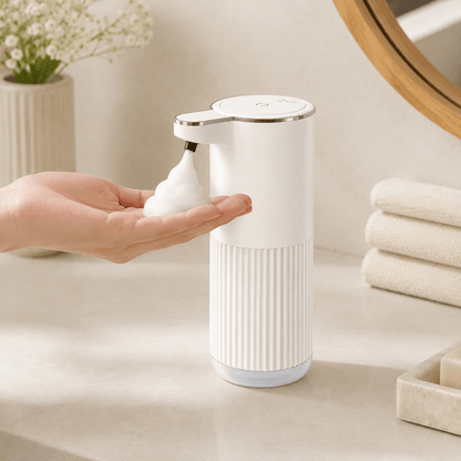Distributeur automatique de savon mousse mural ou à poser – 360 ml