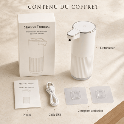 Distributeur automatique de savon mousse mural ou à poser – 360 ml