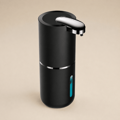 Distributeur automatique de savon mousse noir rechargeable – 400 ml