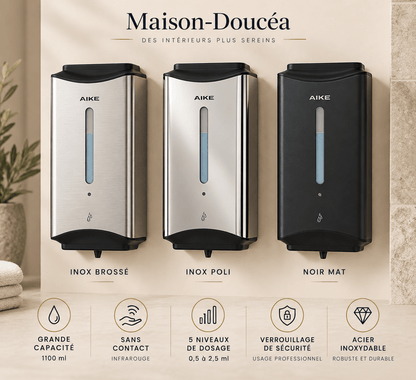 Distributeur de Savon Automatique Mural Inox 1100 ml – Professionnel