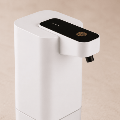 Distributeur de Savon Liquide Blanc Sans Contact