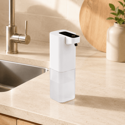 Distributeur de Savon Liquide Blanc Sans Contact