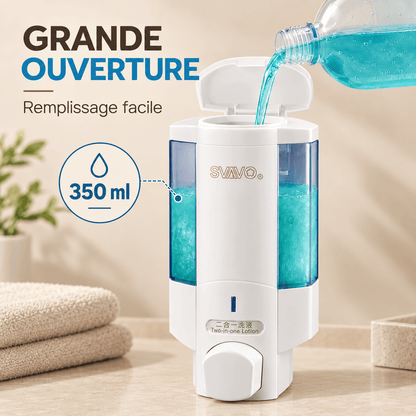 Distributeur de Savon Liquide Mural Manuel – 350 ml
