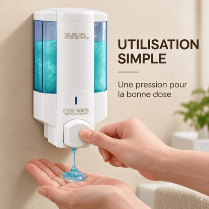 Distributeur de Savon Liquide Mural Manuel – 350 ml