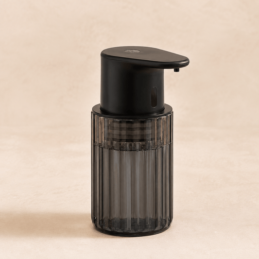 Distributeur de Savon Liquide Sans Contact Noir et Transparent