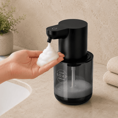 Distributeur de Savon Mousse Automatique Noir