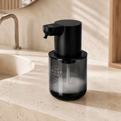 Distributeur de Savon Mousse Automatique Noir
