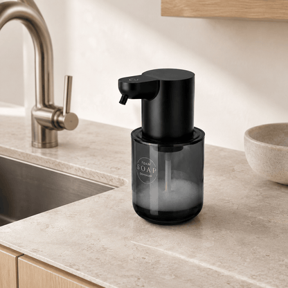Distributeur de Savon Mousse Automatique Noir