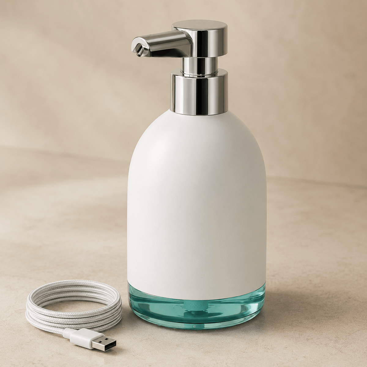 Distributeur de Savon Mousse Sans Contact - Blanc