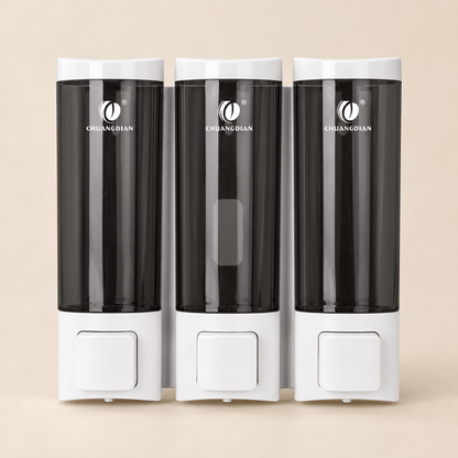 Distributeur de Savon Mural Blanc Sans Perçage