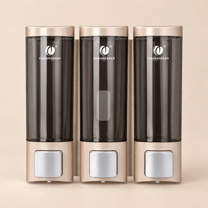Distributeur de Savon Mural Doré Sans Perçage