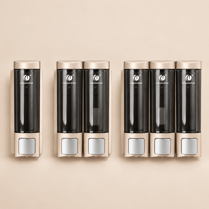 Distributeur de Savon Mural Doré Sans Perçage