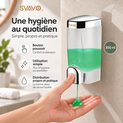 Distributeur de Savon Mural Manuel Professionnel – 300 ml