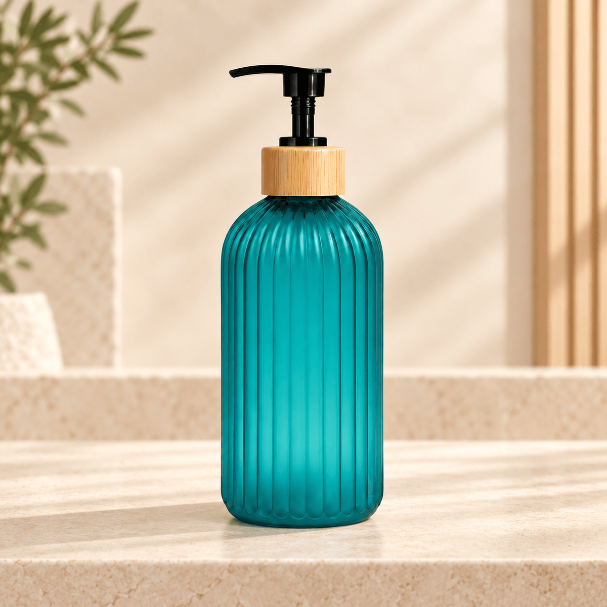 Distributeur de savon rechargeable 500 ml transparent – 5 coloris