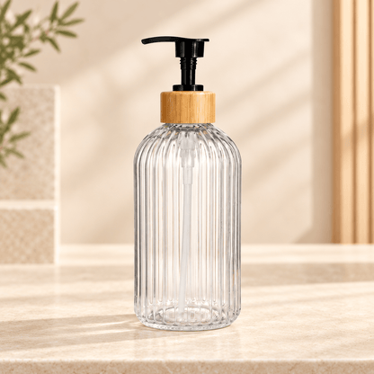 Distributeur de savon rechargeable 500 ml transparent – 5 coloris