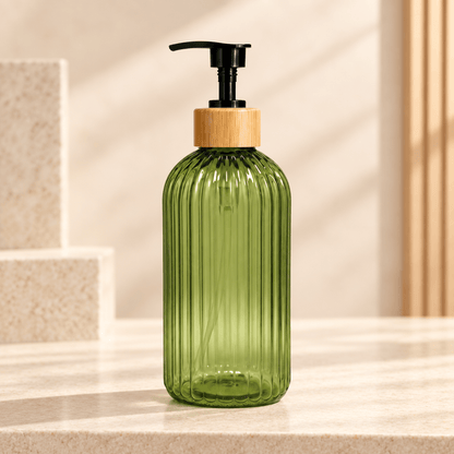 Distributeur de savon rechargeable 500 ml transparent – 5 coloris
