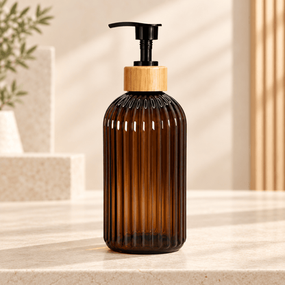 Distributeur de savon rechargeable 500 ml transparent – 5 coloris