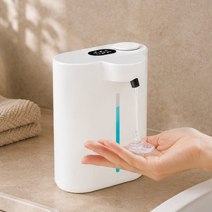 Distributeur de Savon Sans Contact Blanc avec Écran