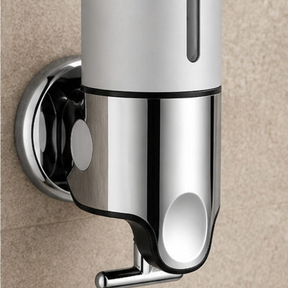 Distributeur Savon et Shampoing Mural Argent