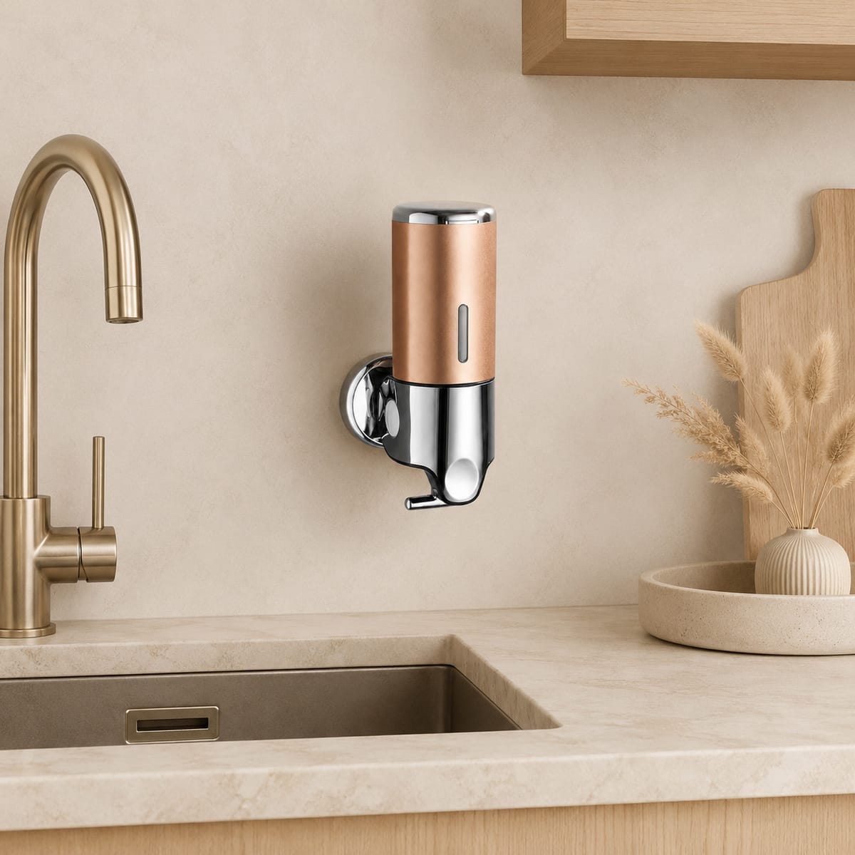 Distributeur Savon et Shampoing Mural Gold