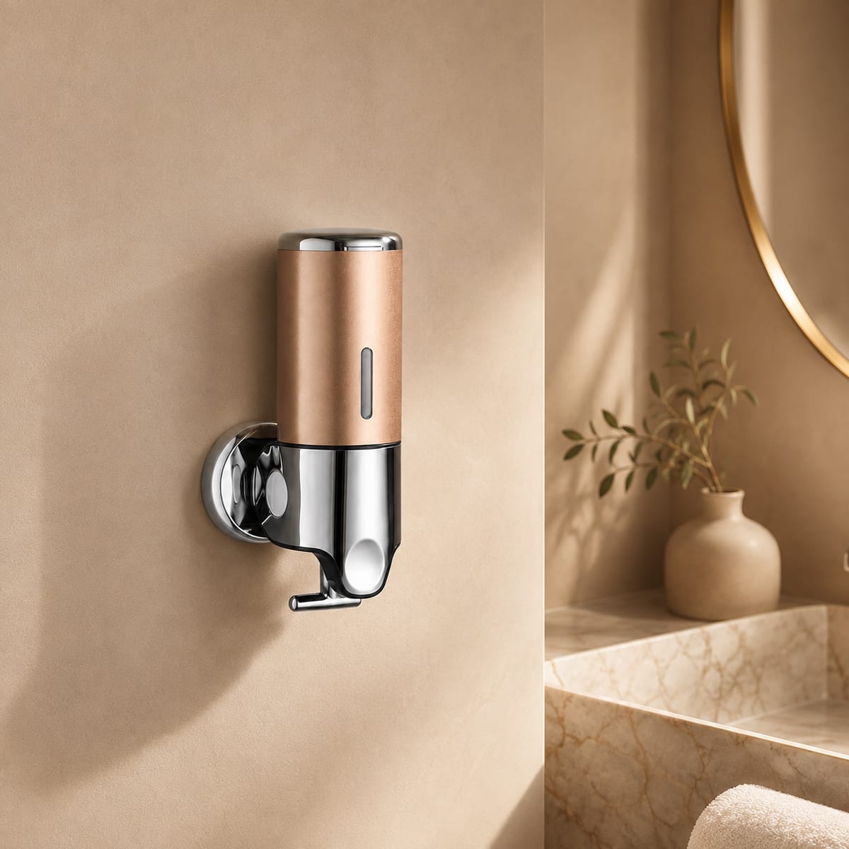 Distributeur Savon et Shampoing Mural Gold
