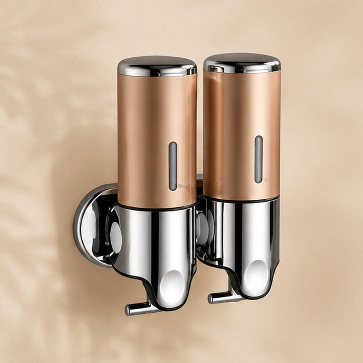Distributeur Savon et Shampoing Mural Gold x2