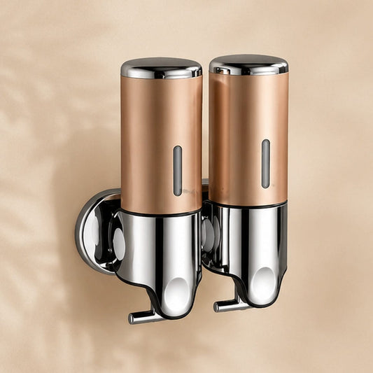 Distributeur Savon et Shampoing Mural Gold x2