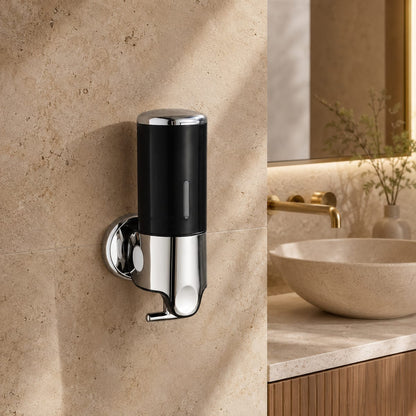 Distributeur Savon et Shampoing Mural Noir