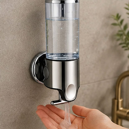 Distributeur Savon et Shampoing Mural Transparent