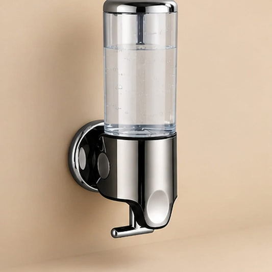 Distributeur Savon et Shampoing Mural Transparent