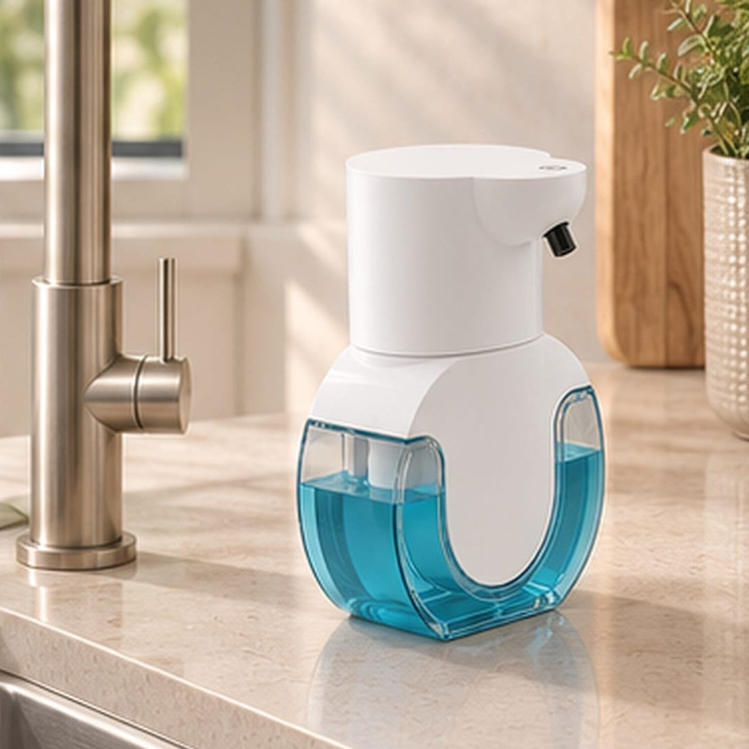 Distributeur Savon Liquide Électrique Sans Contact Blanc