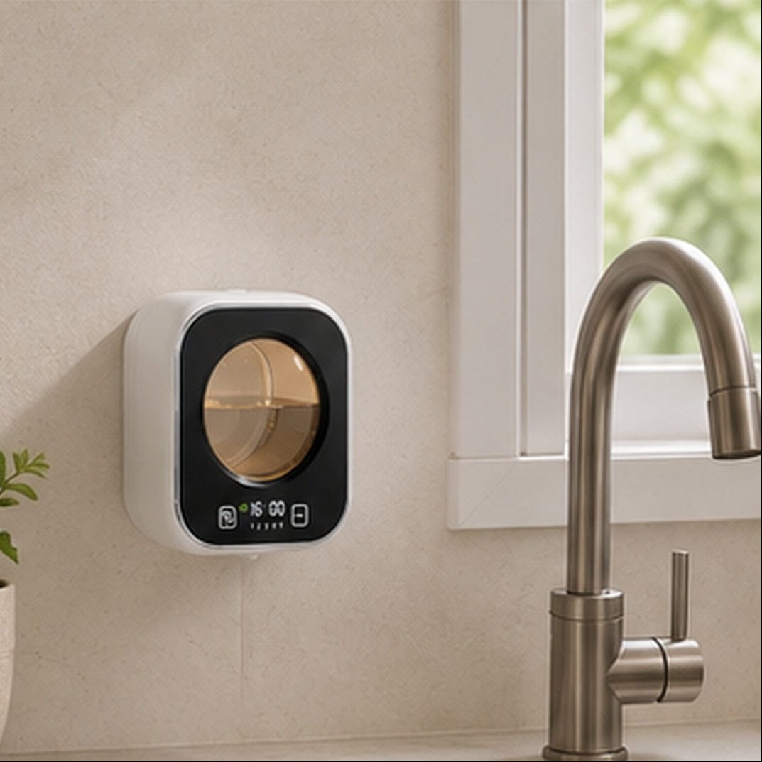 Distributeur Savon Mousse Induction Mural Blanc