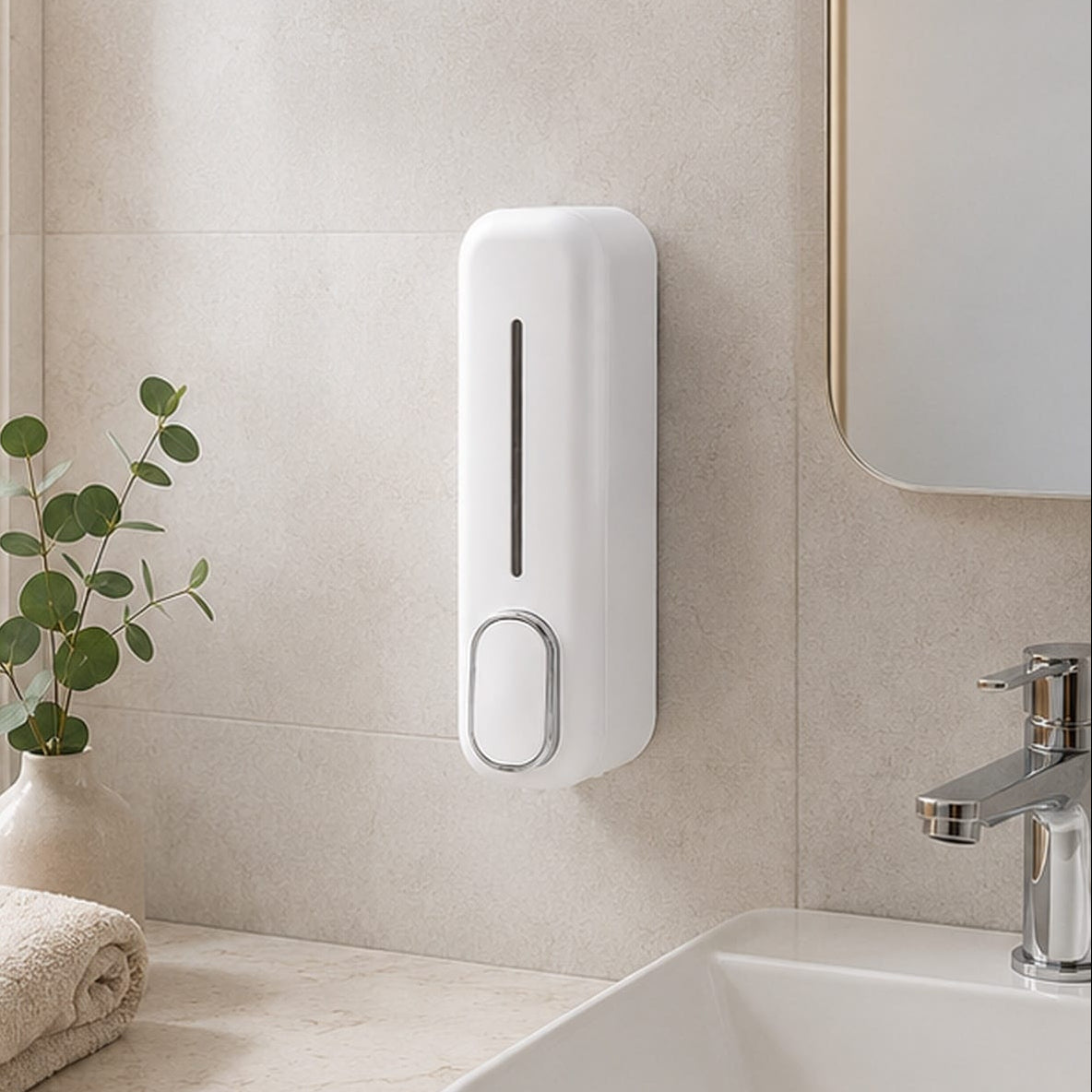 Distributeur Savon Mural Blanc